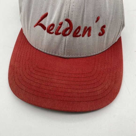 Leiden’s Ball Hat Cap Gray Orange Adjustable Pacific Headgear trucker workwear - Picture 12 of 12